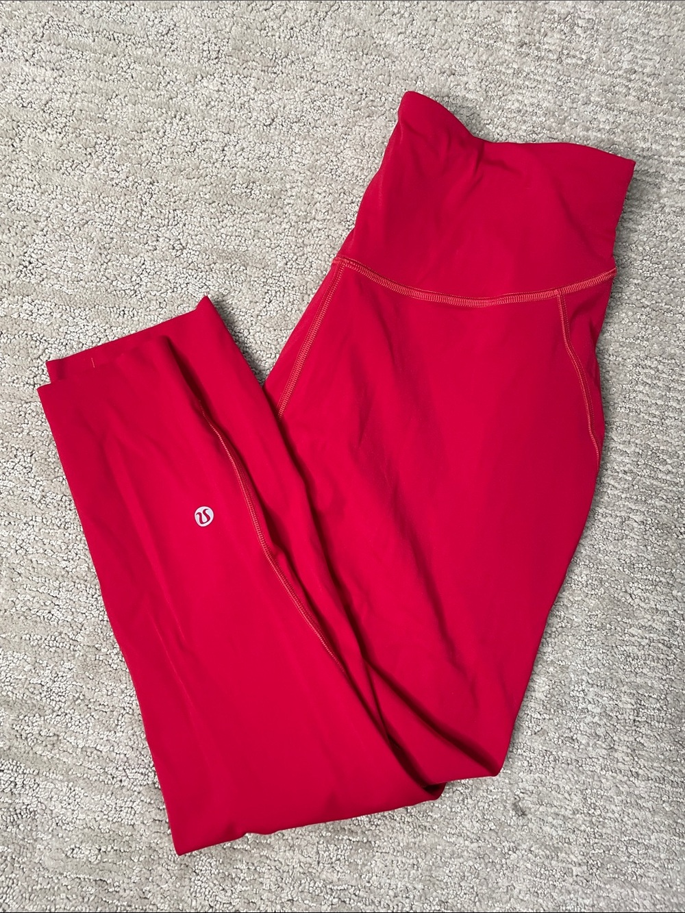 lululemon athletica Vibrant Red High-Rise Capri Leggings